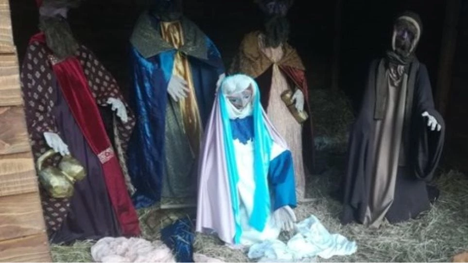 Λάρισα: Έκλεψαν και φέτος το «θείο βρέφος» από τη φάτνη